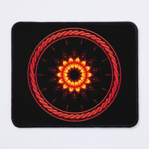 Item preview, Kaleidoscope Ominous Red in Celtic Circle Frame 26 designed and sold by Swabcraft.
