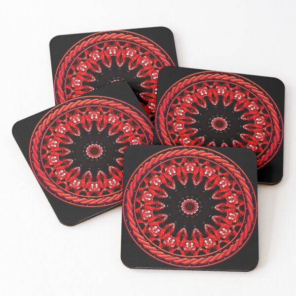 Item preview, Kaleidoscope Ominous Red in Celtic Circle Frame 27 designed and sold by Swabcraft.