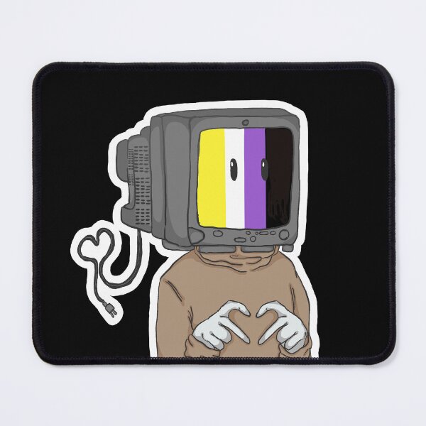 Item preview, Enby Flag TV Pin designed and sold by witchdaggergrrl.