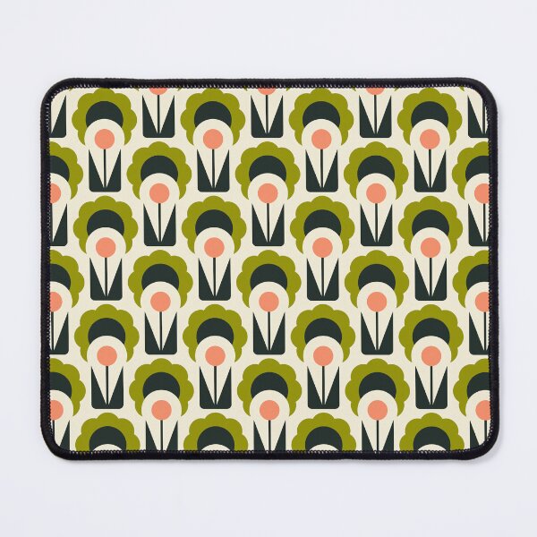 Item preview, 2744 C - Scandinavian camomiles, green / pink designed and sold by RouCouCou.