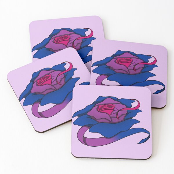 Item preview, Bisexual Pride Rose with Banner designed and sold by DragonsMark.