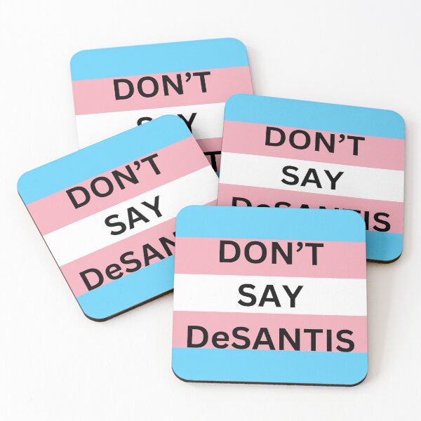 Item preview, Don’t say Desantia Trans Flag  designed and sold by tees-n-treats.