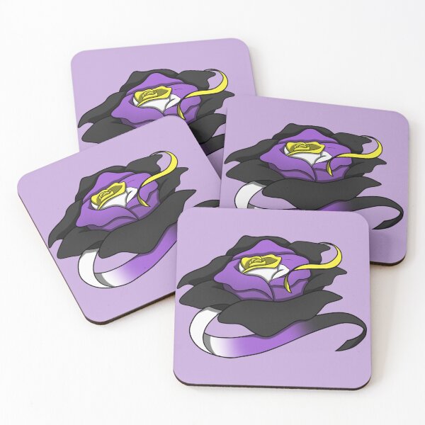 Item preview, Nonbinary Pride Rose with Banner designed and sold by DragonsMark.