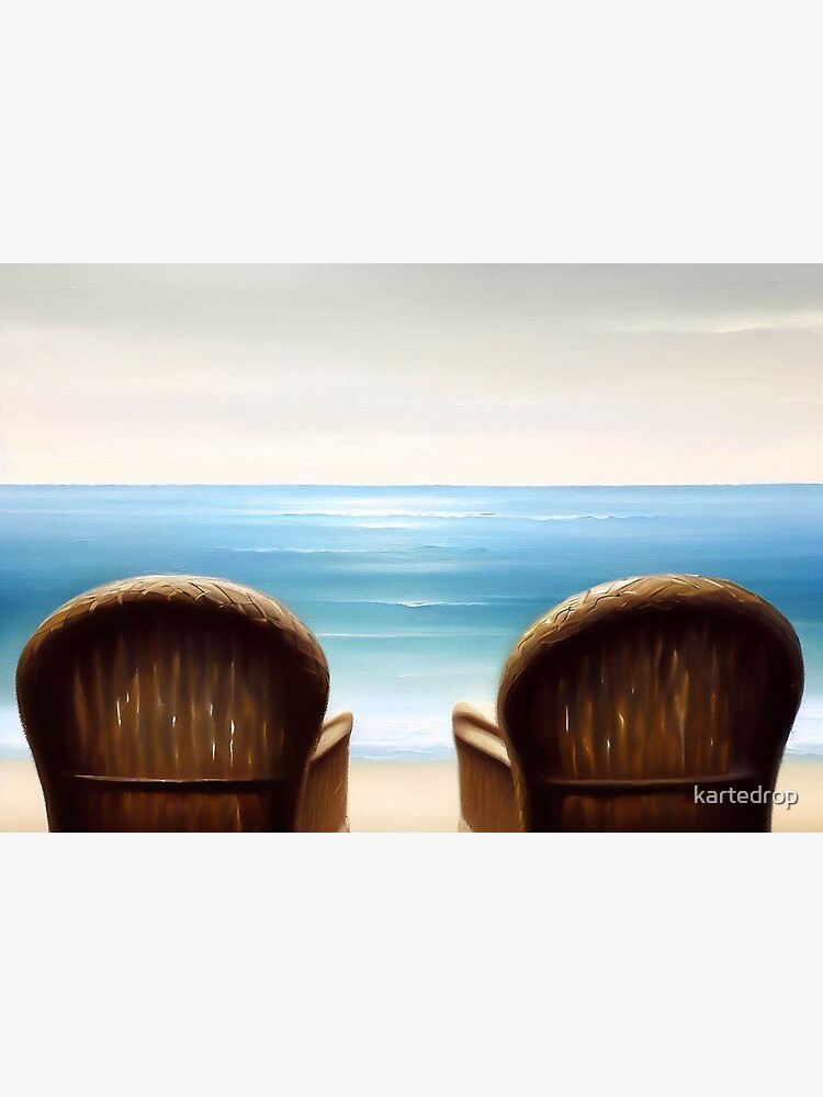 Thumbnail 2 of 2, Greeting Card, Beach Chairs 1 designed and sold by kartedrop.