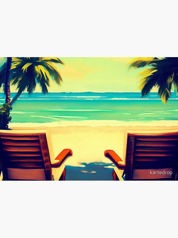 Thumbnail 2 of 2, Postcard, Beach Chairs 2 designed and sold by kartedrop.