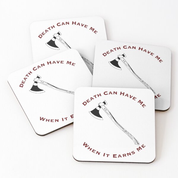 Item preview, God of War "Death Can Have Me When It Earns Me" Gaming Quote designed and sold by gamingafterbed.