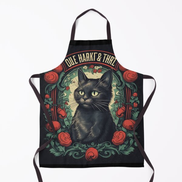 Item preview, Vintage Black Cat with Rose - Retro Charm and Mystical Beauty designed and sold by Bee Happy Creative™.