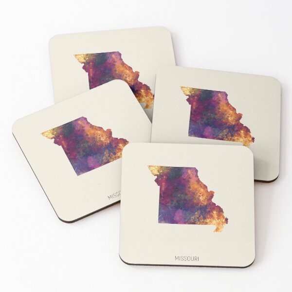 Item preview, Missouri Watercolor Map designed and sold by ArtPrints.