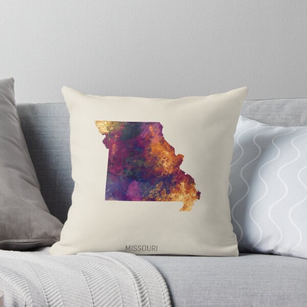 Item preview, Missouri Watercolor Map designed and sold by ArtPrints.