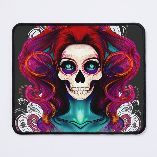 Item preview, Skull Red Waves Mermaid designed and sold by SkullTroops.