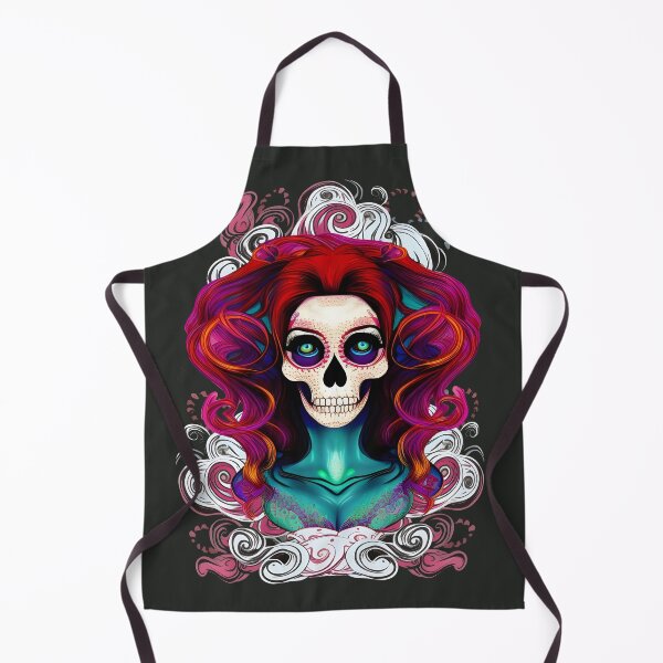 Item preview, Skull Red Waves Mermaid designed and sold by SkullTroops.