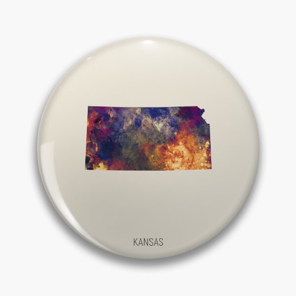 Item preview, Kansas Watercolor Map designed and sold by ArtPrints.