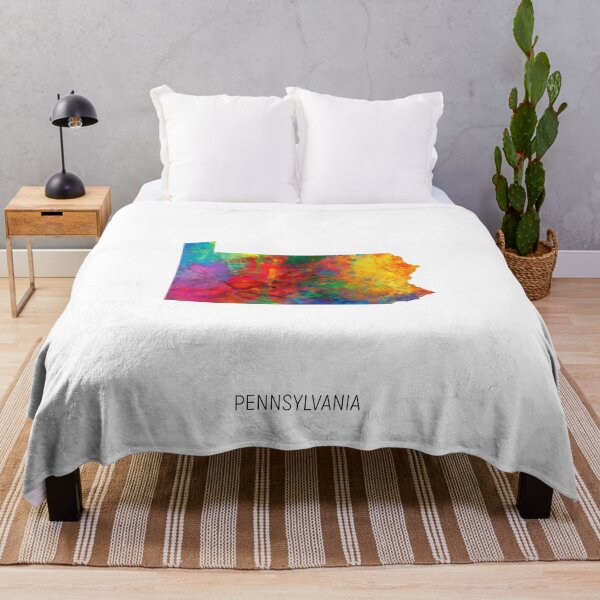 Item preview, Pennsylvania Watercolor Map designed and sold by ArtPrints.