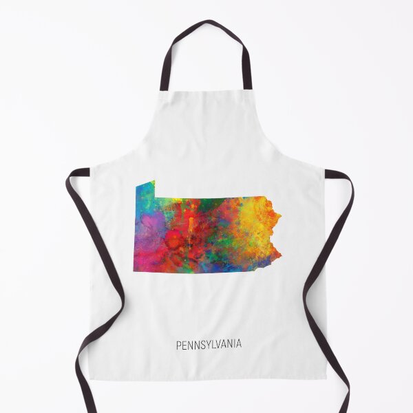 Item preview, Pennsylvania Watercolor Map designed and sold by ArtPrints.