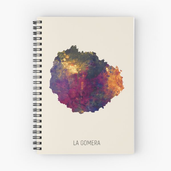 Item preview, La Gomera Watercolor Map designed and sold by ArtPrints.
