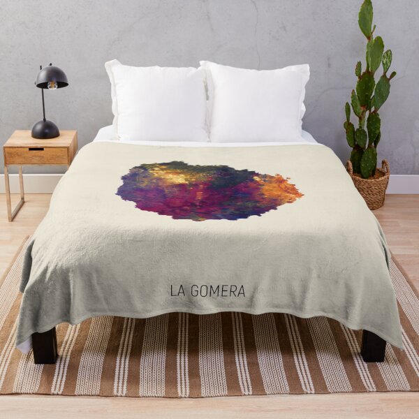 Item preview, La Gomera Watercolor Map designed and sold by ArtPrints.