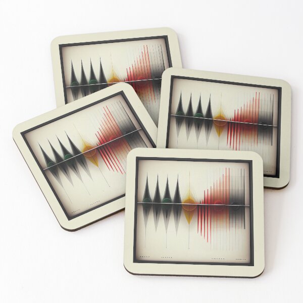 Item preview, Bauhaus Inspired Sound Wave | Abstract Graphic Design designed and sold by KOTOdesign.