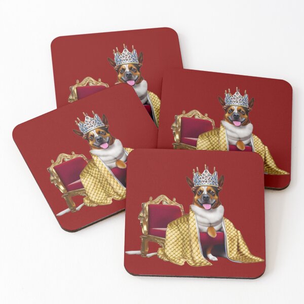 Item preview, Reigning Cats and Dogs Panting Dog Puppy King designed and sold by Bloomin'  Arty Families.