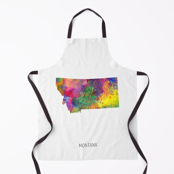 Item preview, Montana Watercolor Map designed and sold by ArtPrints.
