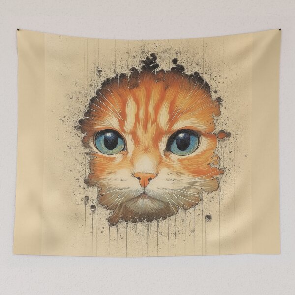 Item preview, Cat inspired by Japanese folklore Kazuo oga. designed and sold by Kiyomi  Mizushima.