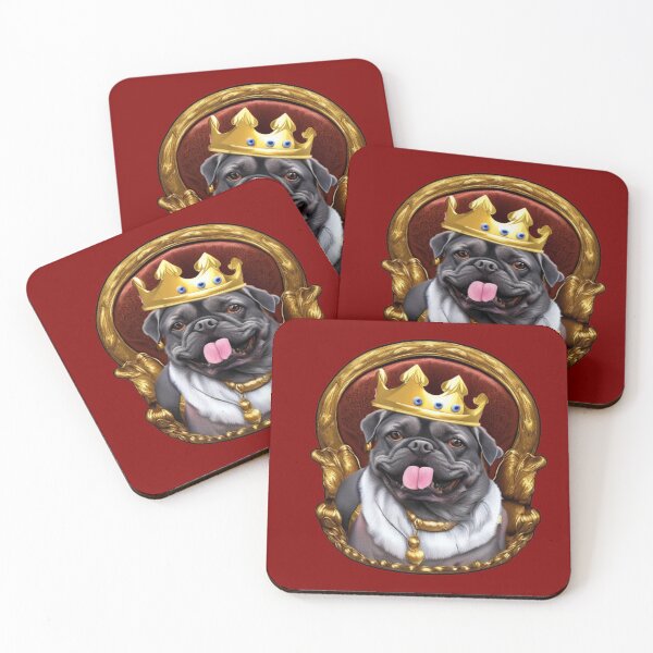 Item preview, Reigning Cats and Dogs Panting Dog Puppy King designed and sold by Bloomin'  Arty Families.