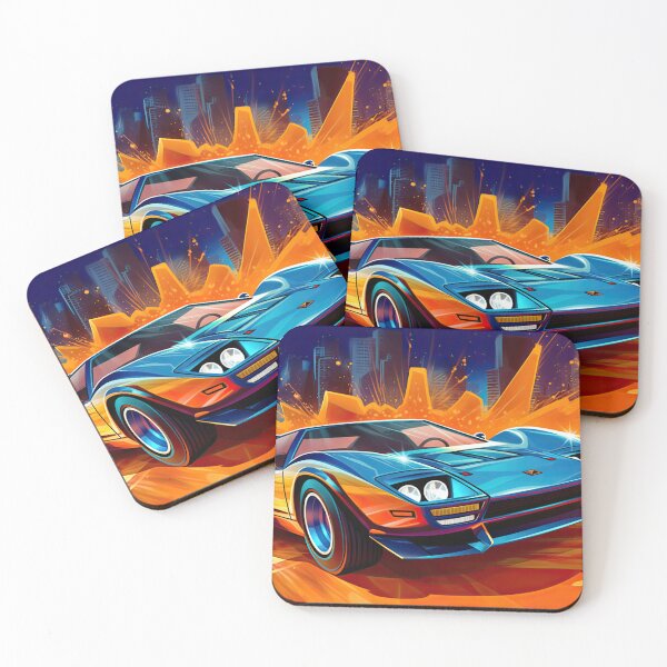 Item preview, Retro Car Digital Illustrations: A Journey to the 80s-90s designed and sold by Piotrek0001.