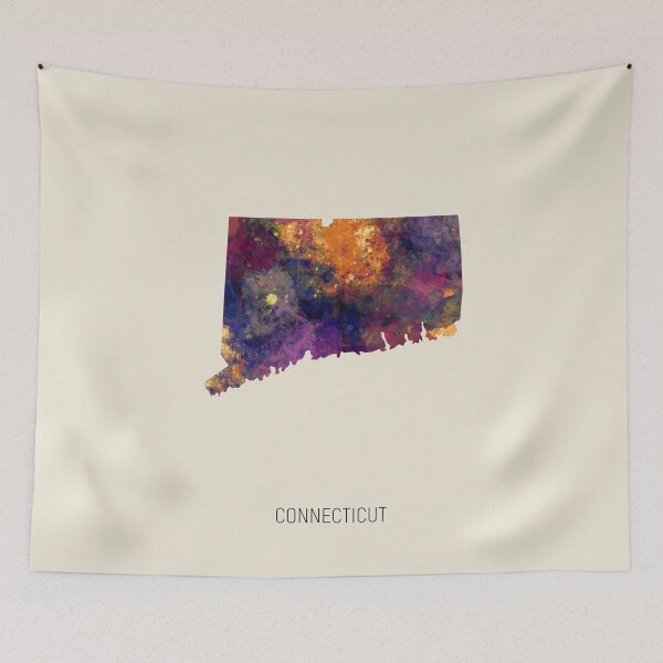 Item preview, Connecticut Watercolor Map designed and sold by ArtPrints.