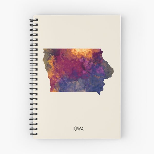 Item preview, Iowa Watercolor Map designed and sold by ArtPrints.