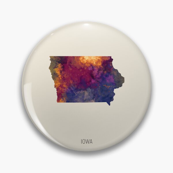 Item preview, Iowa Watercolor Map designed and sold by ArtPrints.