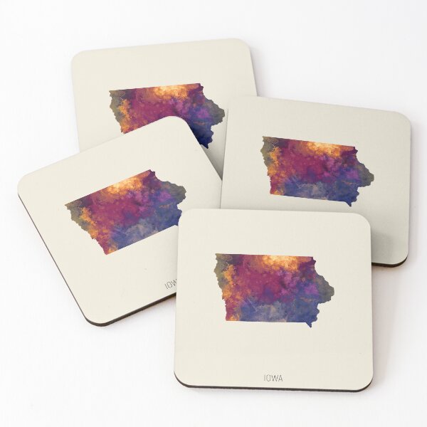 Item preview, Iowa Watercolor Map designed and sold by ArtPrints.