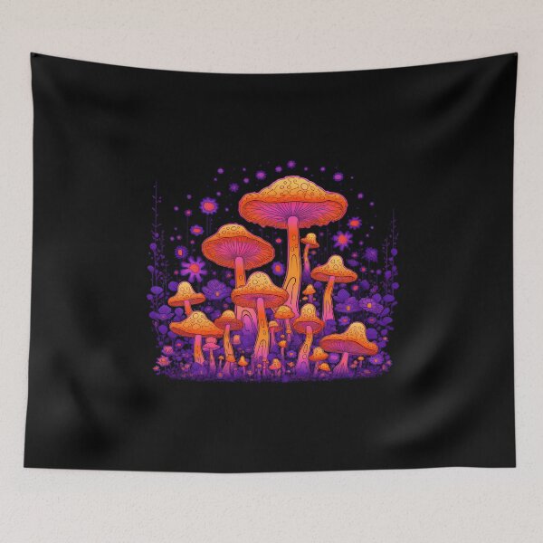 Item preview, Neon Retro Flowers & Fungus designed and sold by kaitlynlingo.
