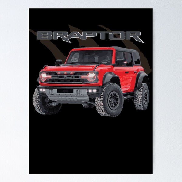 Item preview, Bronco raptor race red braptor MURICA SUV sport truck designed and sold by cowtownCOWBOY.