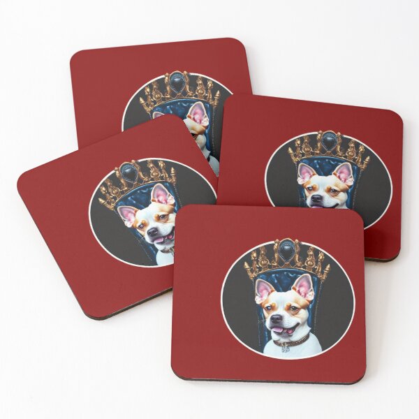 Item preview, Reigning Cats and Dogs Panting Dog Royal Chihuahua Puppy King designed and sold by Bloomin'  Arty Families.