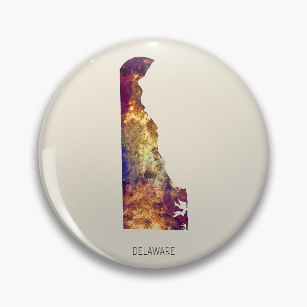 Item preview, Delaware Watercolor Map designed and sold by ArtPrints.
