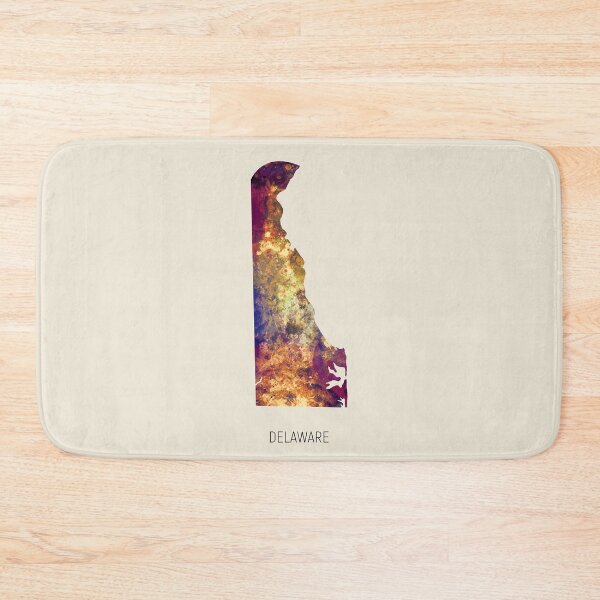 Item preview, Delaware Watercolor Map designed and sold by ArtPrints.