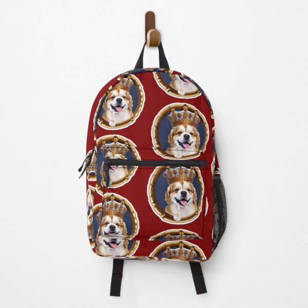 Item preview, Reigning Cats and Dogs Panting Dog Puppy King designed and sold by Bloomin' Arty Families.