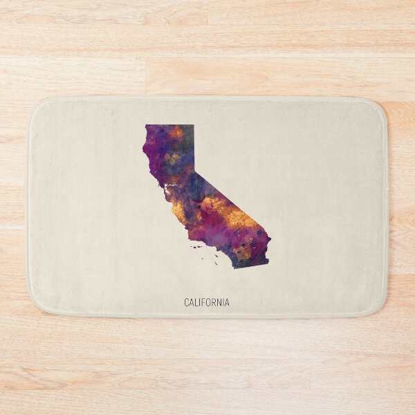 Item preview, California Watercolor Map designed and sold by ArtPrints.