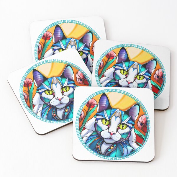 Item preview, stained glass cat designed and sold by mazitovaart8.
