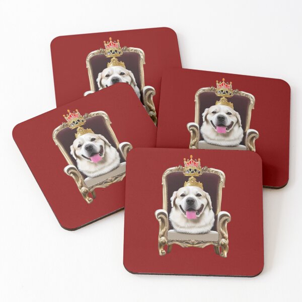 Item preview, Reigning Cats and Dogs Panting Dog Puppy King designed and sold by Bloomin'  Arty Families.