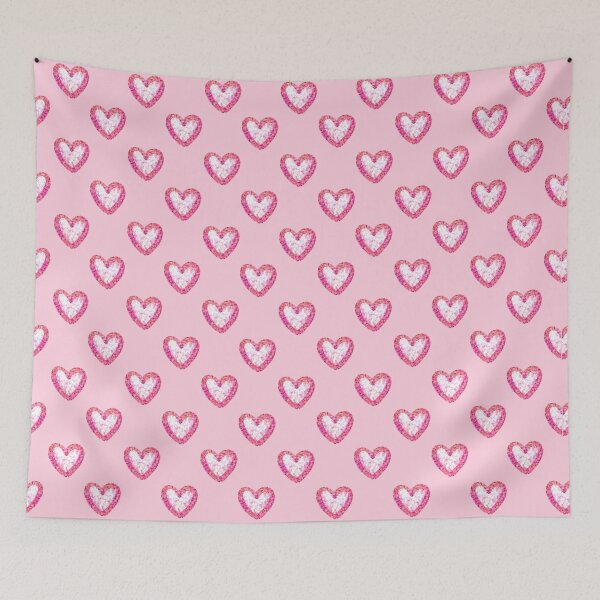 Item preview, Pink Glitter Hearts Pattern designed and sold by xraeyex.
