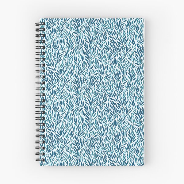 Item preview, Minimalistic blue leaf pattern designed and sold by FuzzieIntuition.