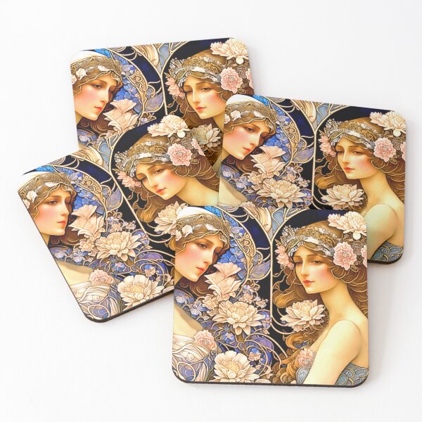 Item preview, Art Deco Girlfriends - Spring Awakening designed and sold by Garrulus glandarius.