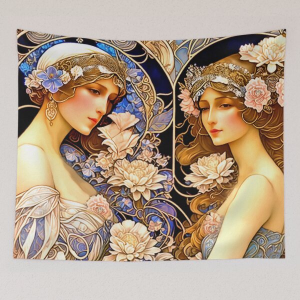 Item preview, Art Deco Girlfriends - Spring Awakening designed and sold by Garrulus glandarius.
