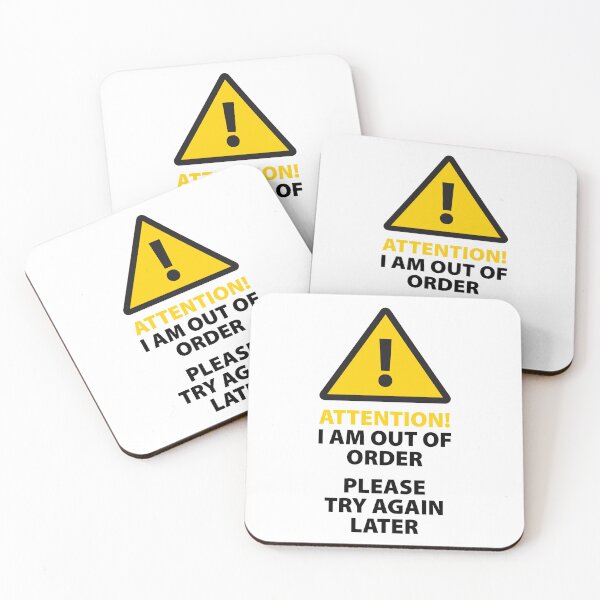 Item preview, Attention! Simple Out of Order Sign. designed and sold by origoo.