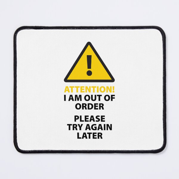 Item preview, Attention! Simple Out of Order Sign. designed and sold by origoo.