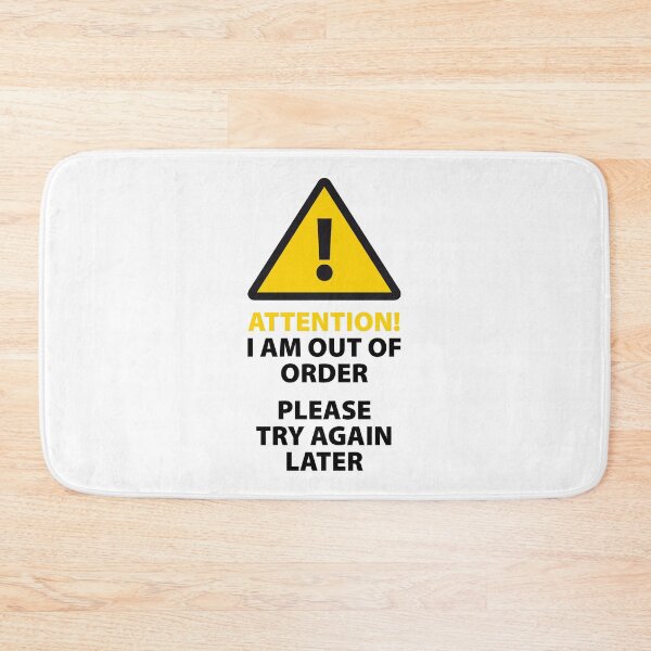 Item preview, Attention! Simple Out of Order Sign. designed and sold by origoo.