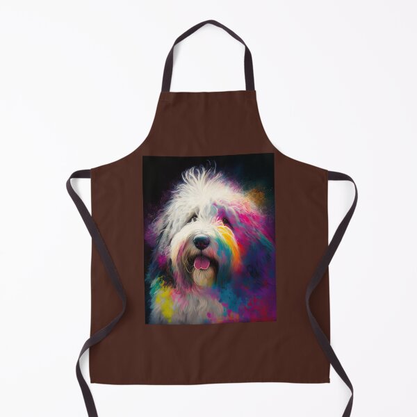Item preview, Old English Sheepdog Synesthetic Splash Painting designed and sold by Enmamarishop.