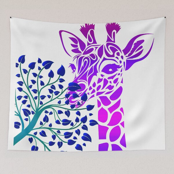 Item preview, Silhouette Giraffe Feeding  designed and sold by BrianUK.