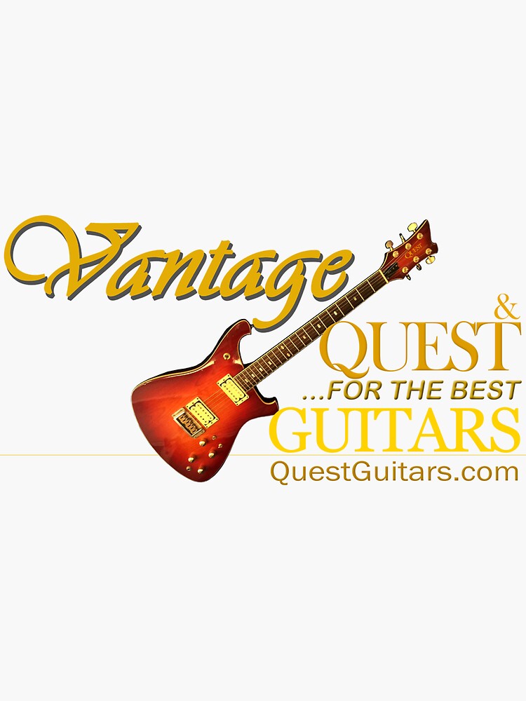 Thumbnail 3 of 3, Sticker, Vantage & Quest for The Best Guitar (VantQstBst2-2023-05) designed and sold by Regal-Music.