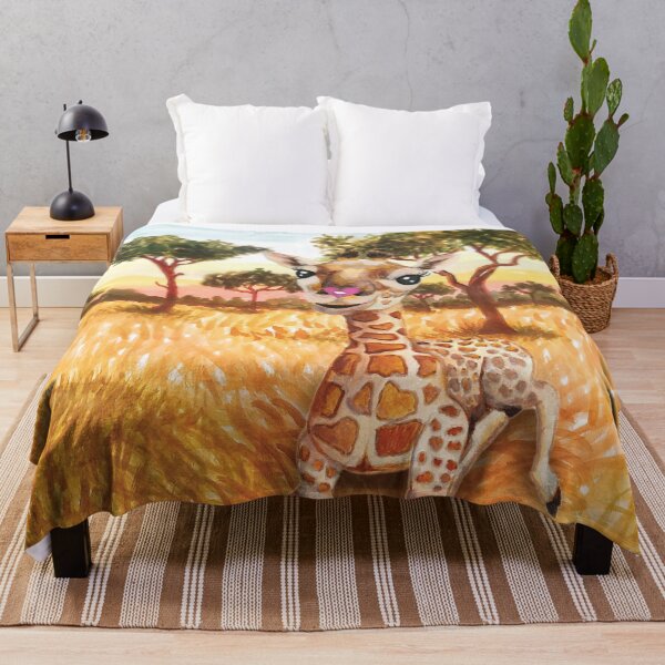 Item preview, Cute baby giraffe painting - Safari Nursery designed and sold by HajnalkArt.